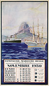 <h1>Louis Royon (1882-1968)</h1>Compagnie Maritime Belge Lloyd Royal, Calendar 1930<br /><b>57 | A- | Louis Royon (1882-1968) - Compagnie Maritime Belge Lloyd Royal, Calendar 1930 | € 850 - 1250</b>